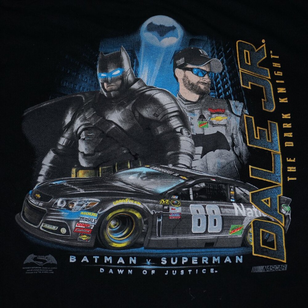 Dale Earnhardt Jr #88 Justice League Hendrick Batman Nascar Tshirt Size M